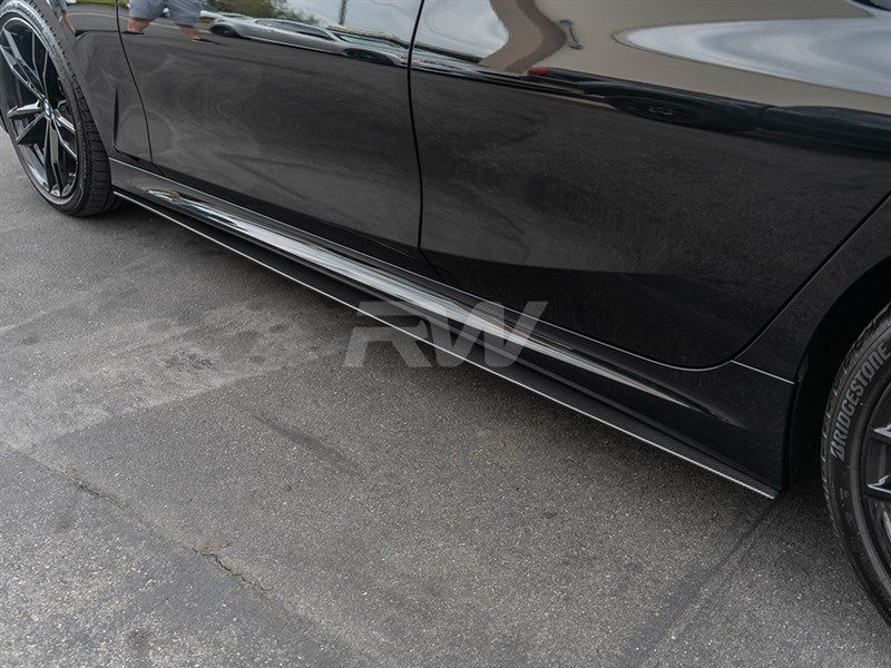 BMW G20 Carbon Fiber Side Skirt Extensions