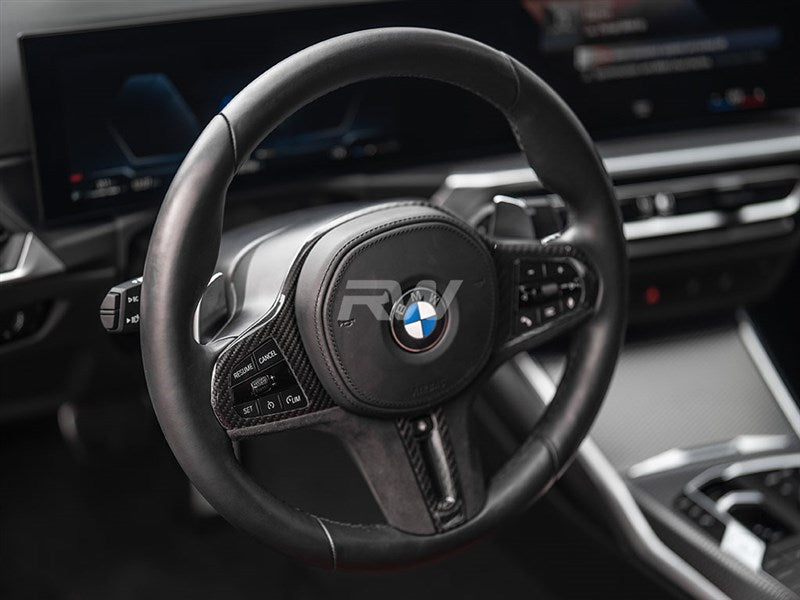 BMW G20 Carbon Fiber Alcantara Steering Trim