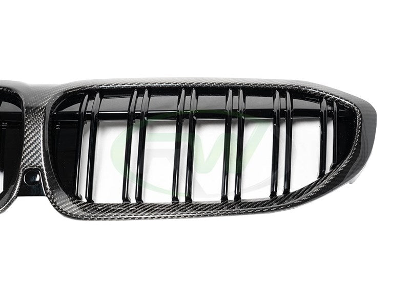 BMW G20 3-Series Dual-Slat Carbon Fiber Grilles