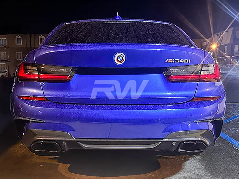 BMW G20 Carbon Fiber Rear Bumper Trims Secondary image
