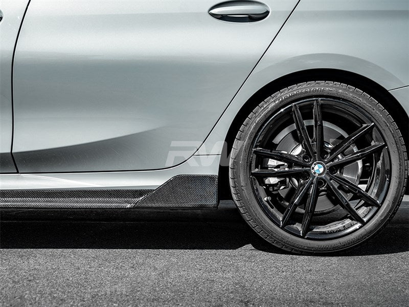 BMW G20 DTM Carbon Fiber Side Skirt Extensions