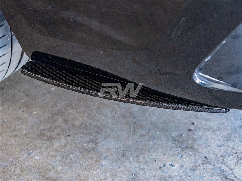 BMW G20 Carbon Fiber Rear Bumper Splitters Secondary image