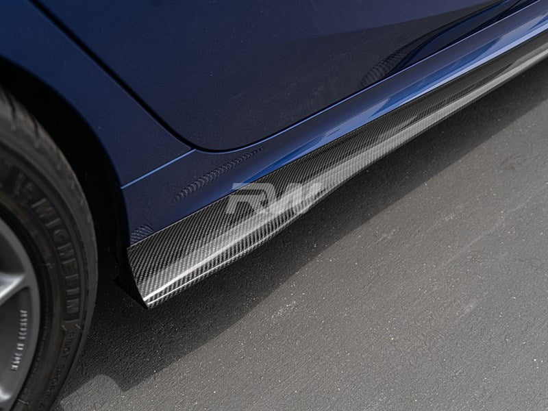 BMW G20 K Style Carbon Side Skirt Extensions