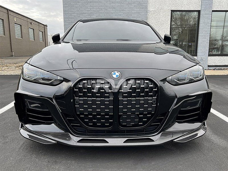 BMW G22 G23 Carbon Fiber Front Duct Trims Secondary image