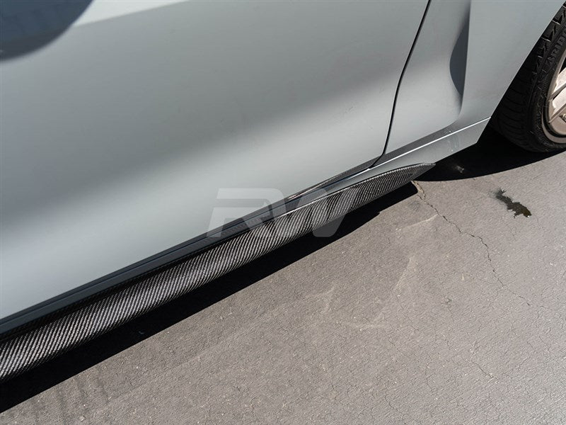 BMW G22/G23 Carbon Fiber Side Skirt Extensions