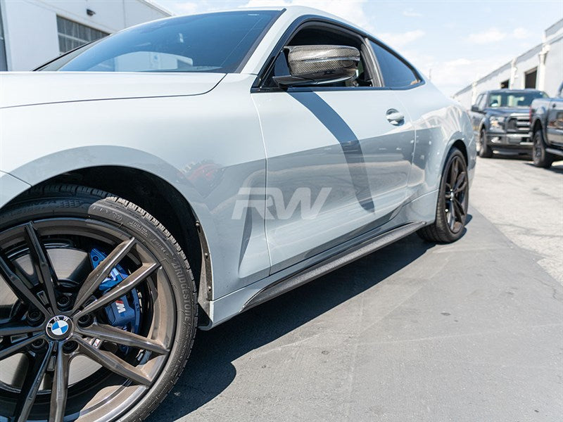 BMW G22/G23 Carbon Fiber Side Skirt Extensions