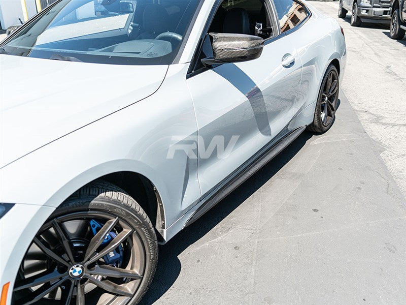 BMW G22/G23 Carbon Fiber Side Skirt Extensions