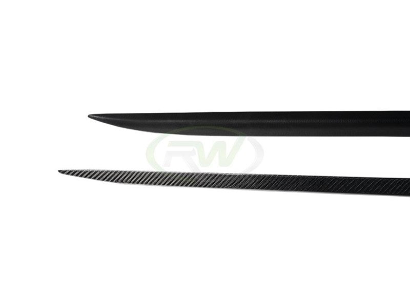 BMW G22/G23 Carbon Fiber Side Skirt Extensions