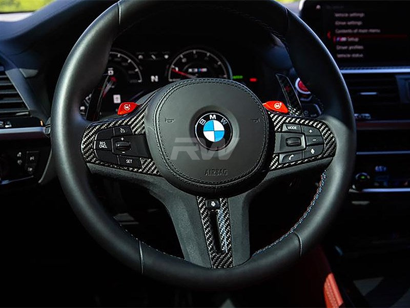 BMW G22 G29 G42 CF Alcantara Steering Trim
