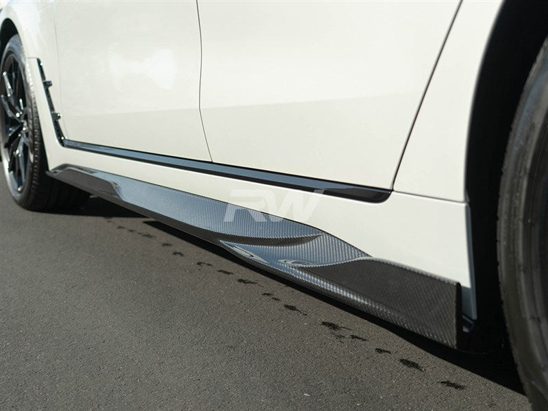 BMW G26 4-Series CF Side Skirt Extensions