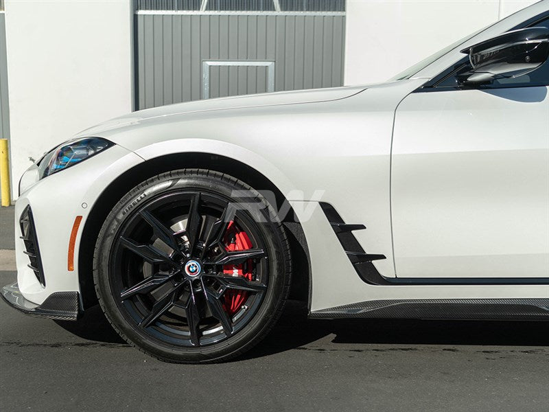 BMW G26 4-Series CF Side Skirt Extensions