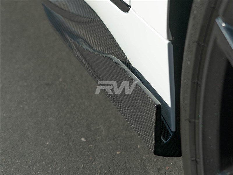BMW G26 4-Series CF Side Skirt Extensions