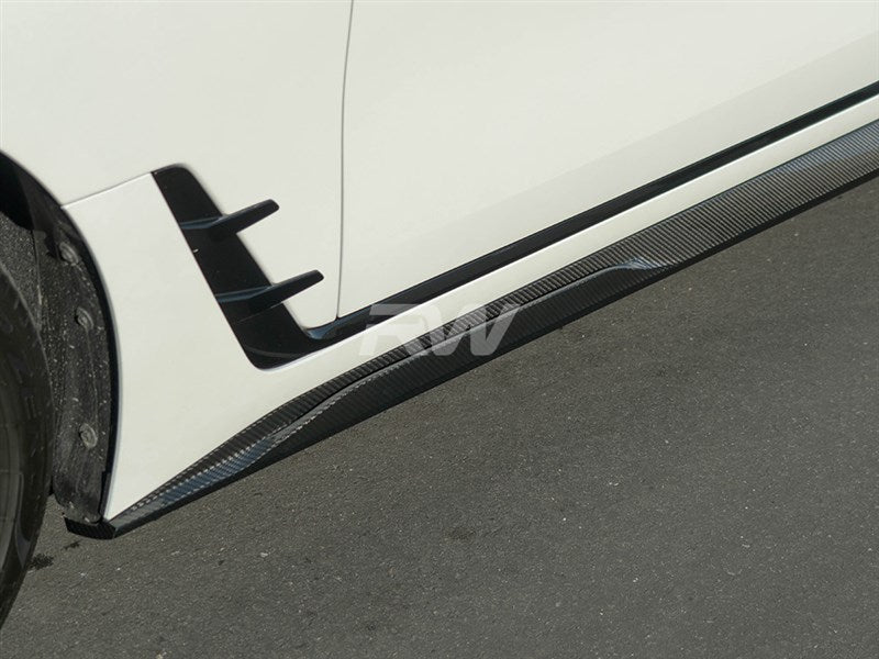 BMW G26 4-Series CF Side Skirt Extensions