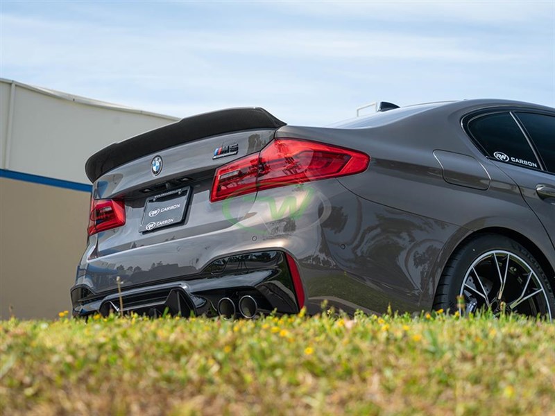 BMW G30 F90 RWS Carbon Fiber Trunk Spoiler