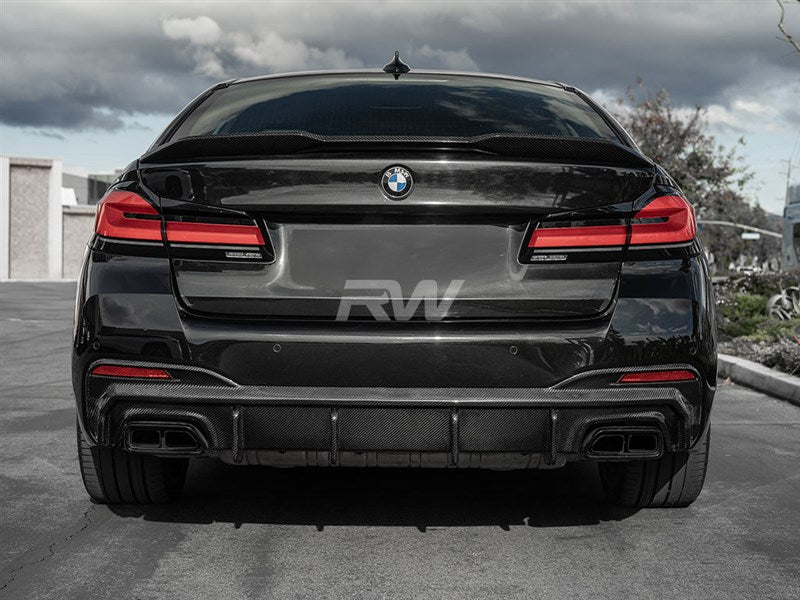 BMW G30 5-Series LCI RWS Carbon Fiber Diffuser