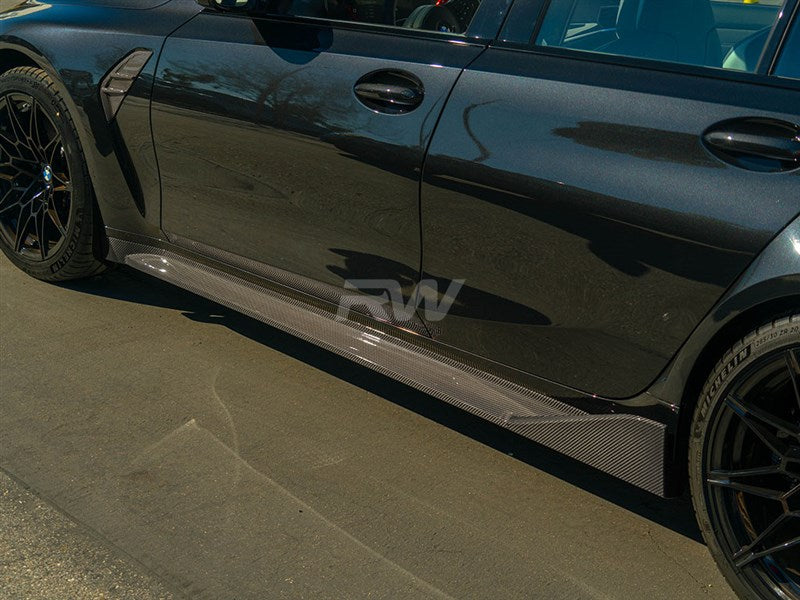 BMW G80 M3 Performance Style CF Side Skirts
