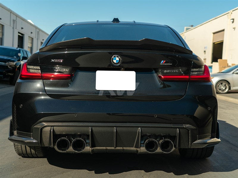 BMW G8X M3 M4 CF Outer Diffuser Trim