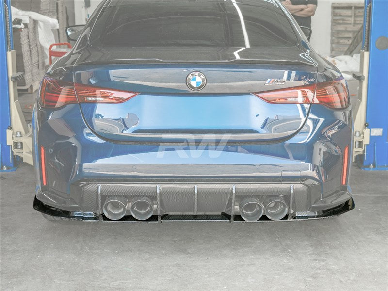 BMW G82 G83 M4 RWS CF Lower Diffuser Trim