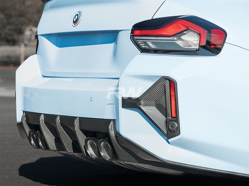 BMW G87 M2 RWS Carbon Fiber 3 Piece Diffuser