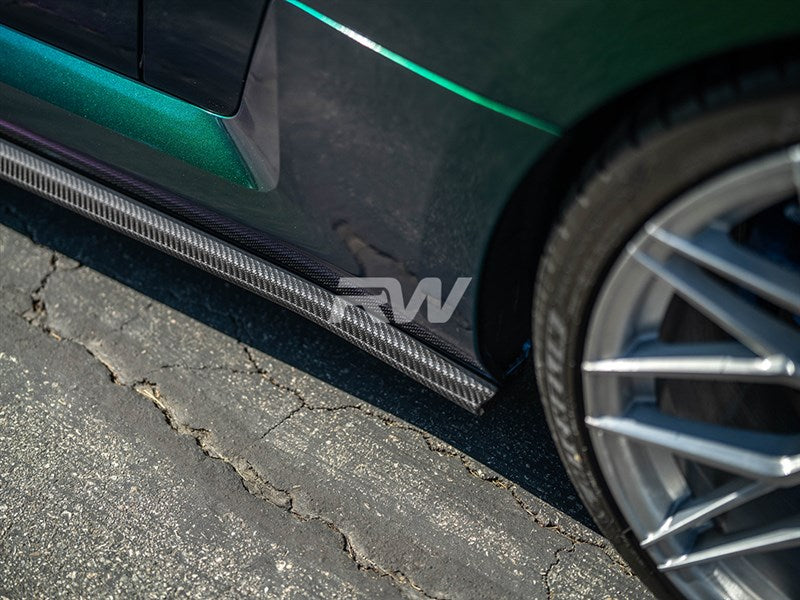 BMW G87 M2 RWS Dry CF Side Skirt Extensions
