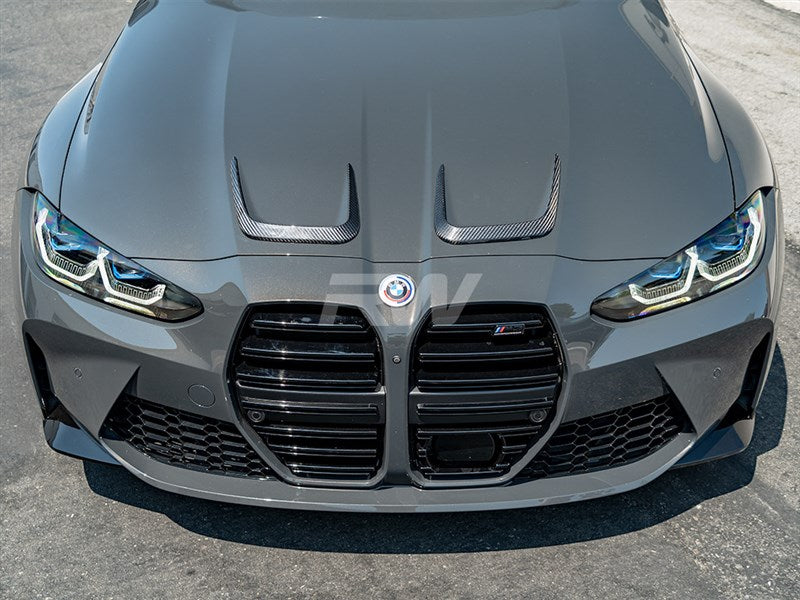BMW G8x M3 M4 Carbon Fiber Hood Vent Trims Secondary image