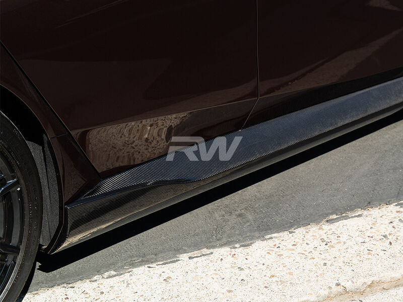 BMW G90 G99 M5 3D Style CF Side Skirt Extensions