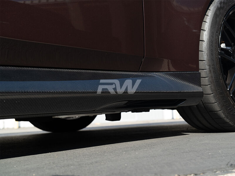 BMW G90 G99 M5 3D Style CF Side Skirt Extensions