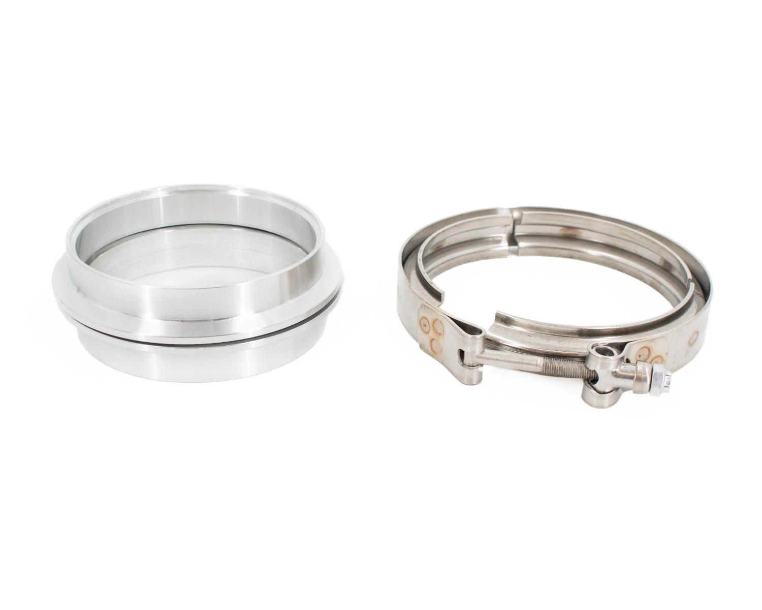 BTR 4" ALUMINUM V-BAND FLANGE KIT W/ CLAMP - BTR74556 Secondary image