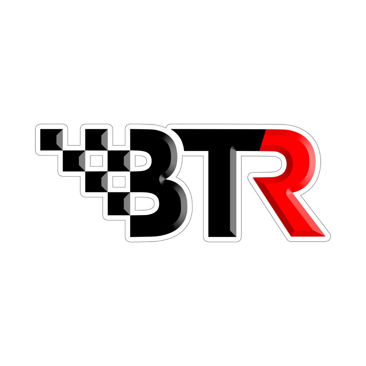 BTR DECAL 6" X 2.5" 3D - BTRDECAL3D