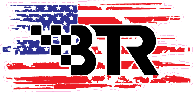 BTR AMERICAN FLAG 8.5" X 4" - BTRDECAL85US