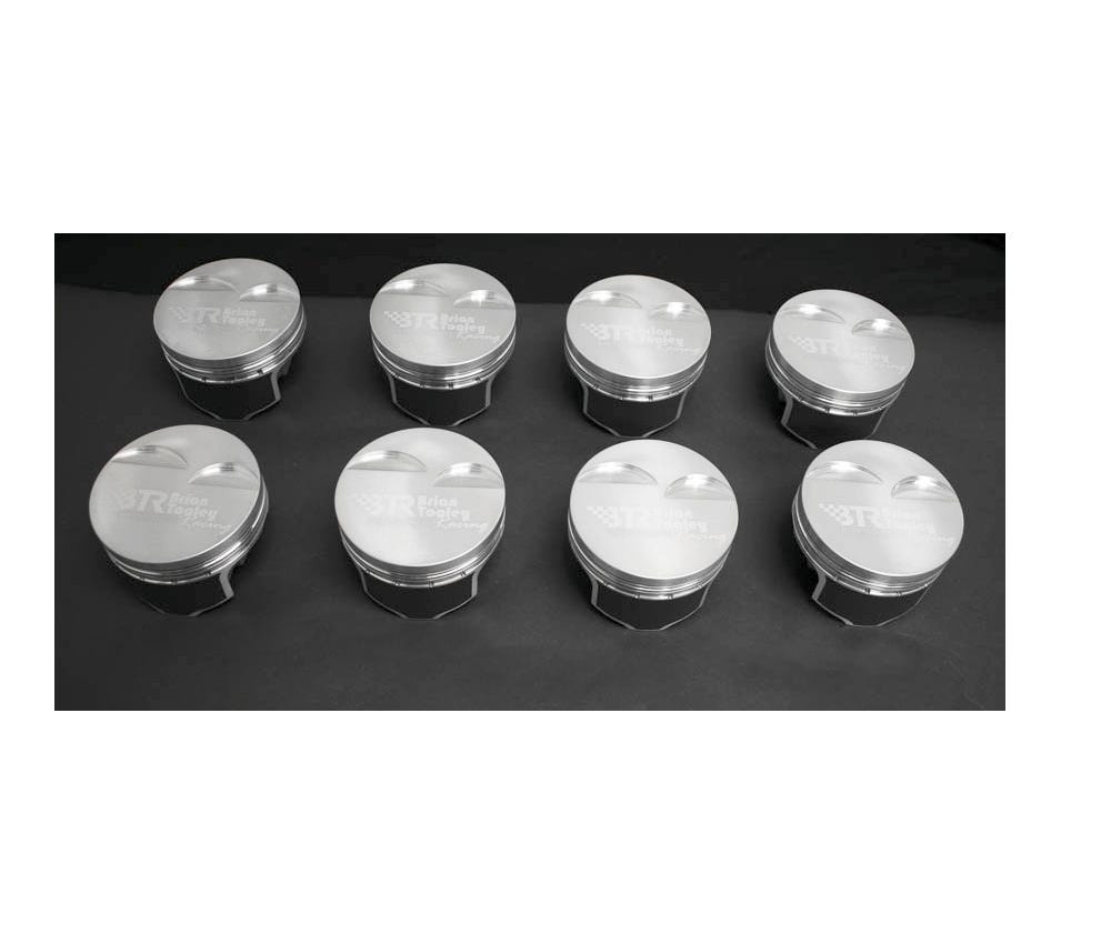 BTR PISTON SET - GEN III/IV LS - 4.065" BORE - 4.000" STROKE - 6.125" ROD - 5CC FLAT TOP - BTRP416125FT5-8