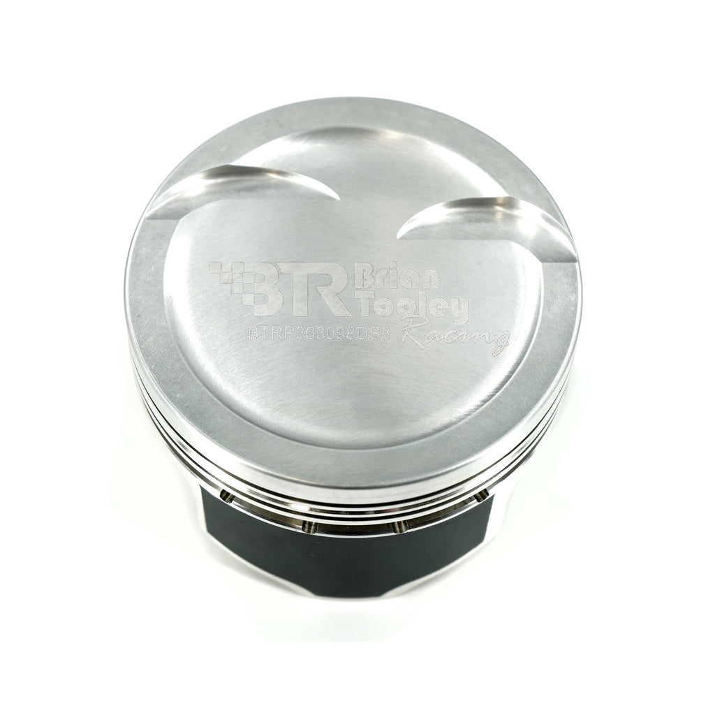 BTR PISTON SET - GEN III/IV LS - 3.800" BORE - 4.000" STROKE - 6.098" ROD - 8CC DISH - BTRP363098DS8-8