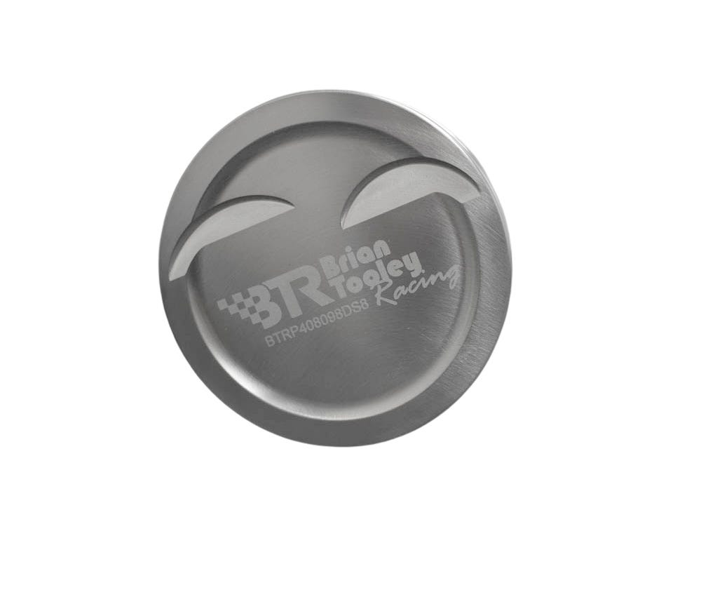 BTR PISTON SET - GEN III/IV LS - 4.030" BORE - 4.000" STROKE - 6.125" ROD - 8CC DISH - BTRP408125DS8-8