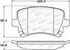 StopTech Performance 08-13 Audi S3 Rear Brake Pads (view 2)