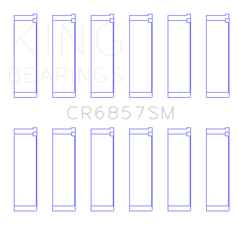 King Engine Bearings Chrysler Pentastar 3.6L Erb V6 (Size +0.25mm) Connecting Rod Bearing Set (view 2)