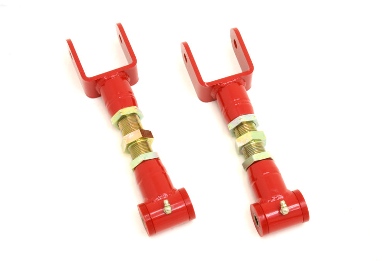 BMR 79-04 Fox Mustang Upper Control Arms On-Car Adj. (Polyurethane) - Red Main image