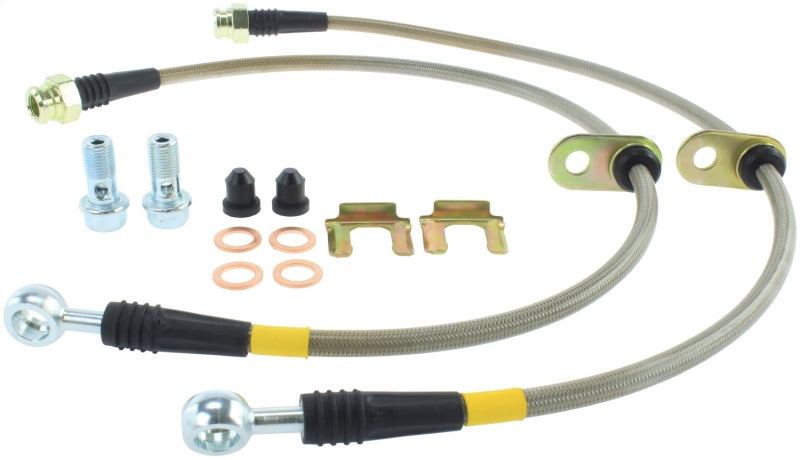 StopTech 08-09 WRX & STi Stainless Steel Front Brake Lines Main image