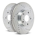 Power Stop 17-19 Audi A4 Rear Evolution Drilled & Slotted Rotors - Pair (view 2)