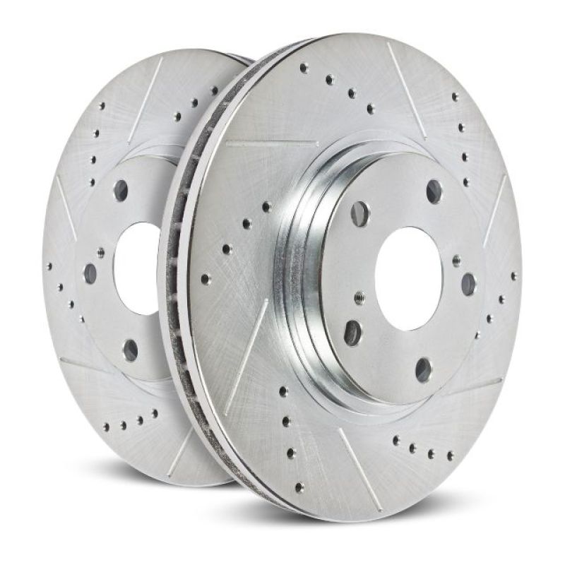 Power Stop 99-06 Audi TT Front Evolution Drilled & Slotted Rotors - Pair (view 2)