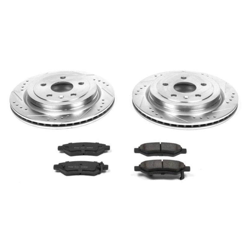 Power Stop 08-14 Cadillac CTS Rear Z23 Evolution Sport Brake Kit Main image
