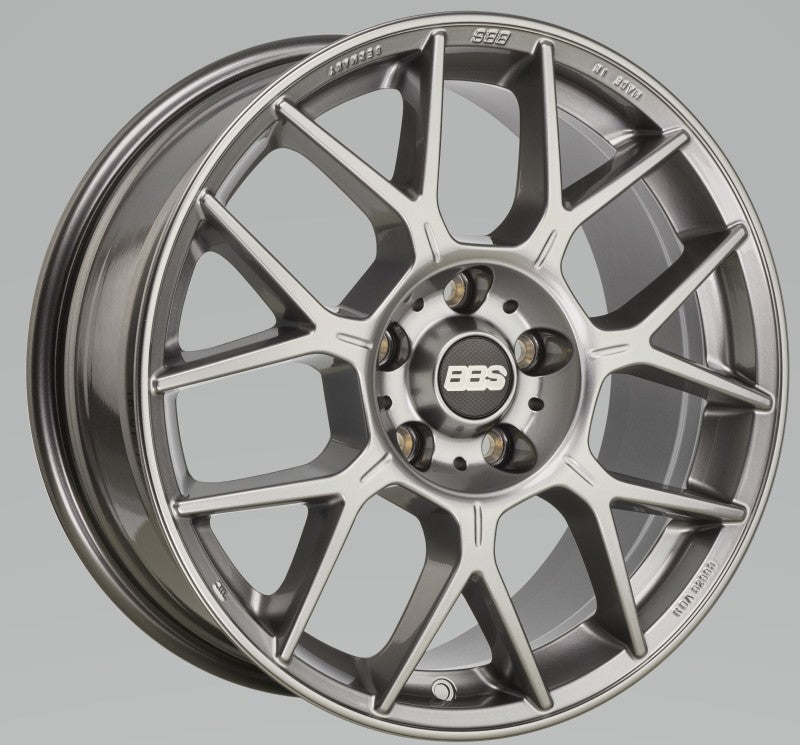 BBS XR 19x8.5 5x112 ET38 Platinum Gloss Wheel -82mm PFS/Clip Required (view 2)