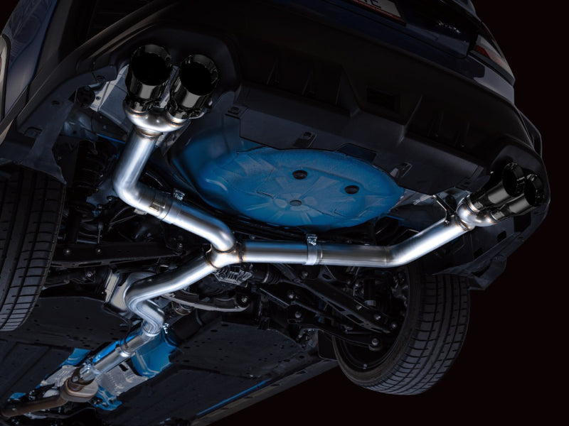 AWE Tuning 2022+ VB Subaru WRX Track Edition Exhaust - Diamond Black Tips (view 8)