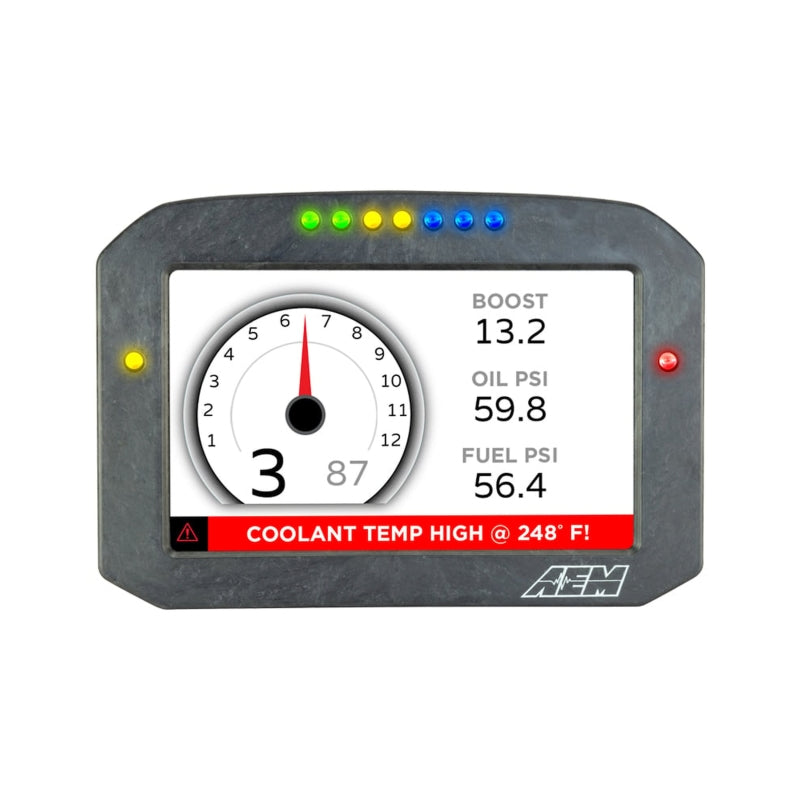 AEM CD-7G Carbon Flush Digital Dash Display w/ Internal 20Hz GPS & Antenna (view 10)