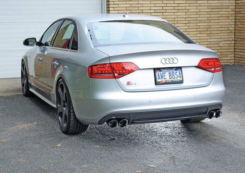 AWE Tuning Audi B8 / B8.5 S4 3.0T Touring Edition Exhaust - Chrome Silver Tips (90mm) (view 3)
