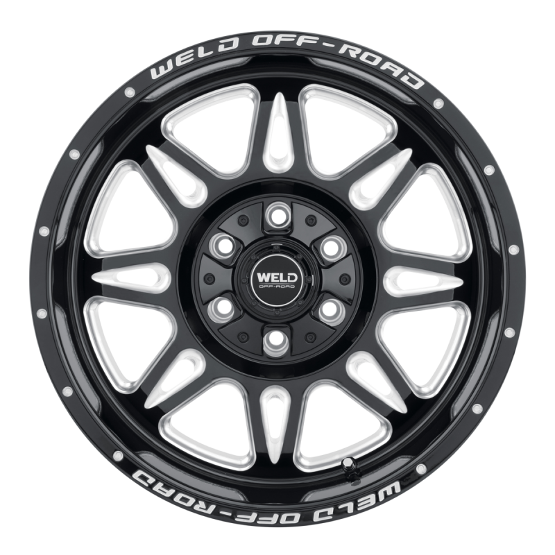 Weld Cheyenne 22x14 / 6x135 / 4.75 BS / 106.1 HB - Gloss Black Milled - Non-BL Wheel (view 2)