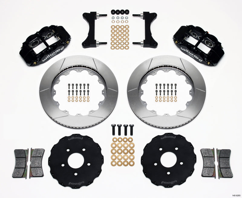 Wilwood Narrow Superlite 6R Front Hat Kit 14.00in Mitsubishi EVO VIII Main image