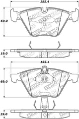 StopTech Performance 07-09 BMW E90/E92/E93 335i Coupe/Sedan Front Brake Pads D918