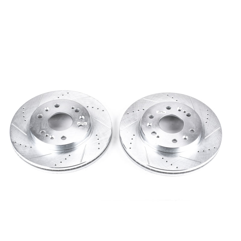 Power Stop 05-18 Chevrolet Silverado 1500 Front Evolution Drilled & Slotted Rotors - Pair Secondary image