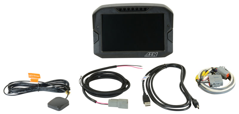 AEM CD-7 Non Logging GPS Enabled Race Dash Carbon Fiber Digital Display w/o VDM (CAN Input Only) Main image