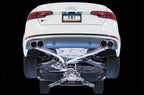 AWE Tuning Audi B9 S4 Track Edition Exhaust - Non-Resonated (Black 102mm Tips) (view 3)
